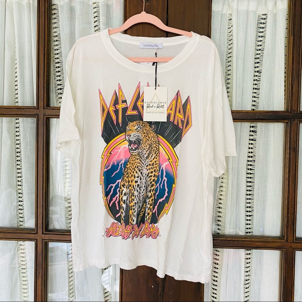 NWT Daydreamer Oversized Def Leppard Tee